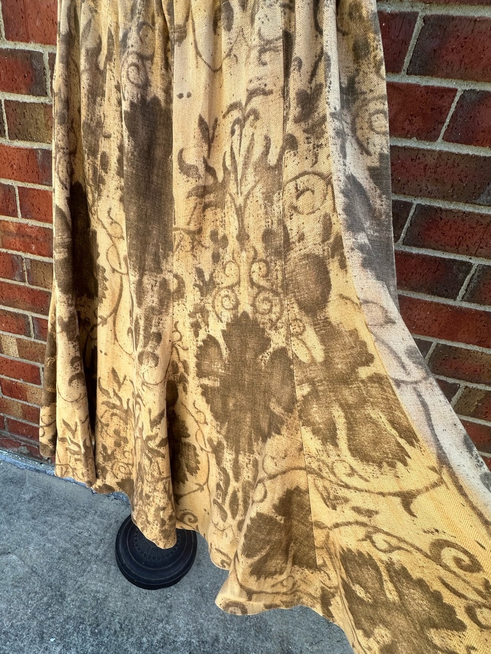 Ralph Lauren Skirt 100% Linen MIDI Heirloom Vintage-Inspired Heritage Prairie - Picture 8 of 14